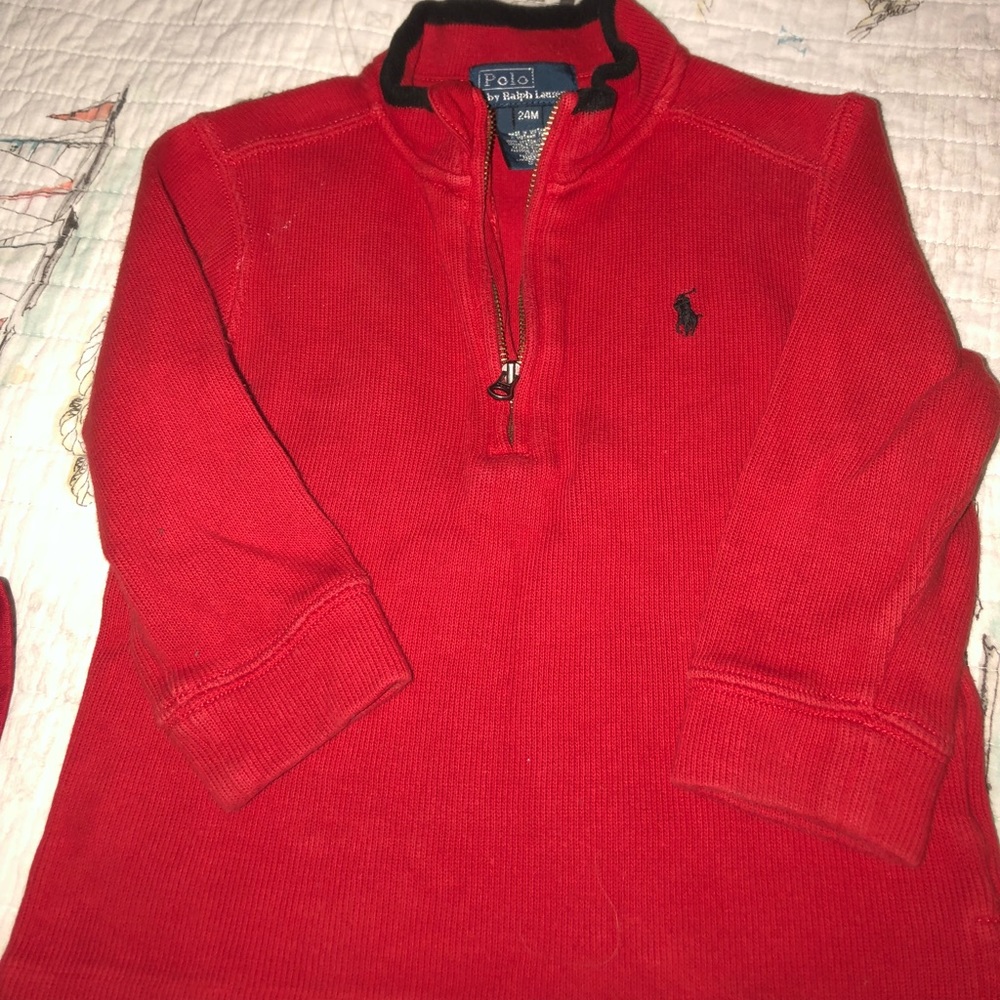 Polo zip up toddler boy 24 months